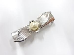 アンティーク　パール　帯留め